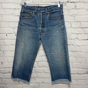 Vintage Levi’s 80s 501 Cut Off Jeans Size 30/32